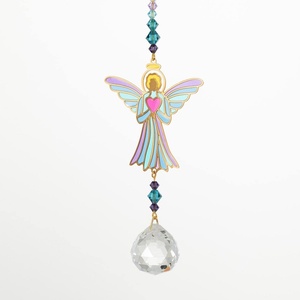 image:imageWoodstock Chimes Woodstock Rainbow Makers Collection Crystal Dreams 4 Angel Multicolor Wind Chimes for Outdoor Patio Home or Garden Decor CDANMulticolor