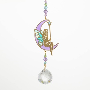 image:imageWoodstock Chimes Woodstock Rainbow Makers Collection Crystal Dreams 4 Fairy Multicolor Wind Chimes for Outdoor Patio Home or Garden Decor CDFA