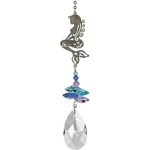 image:imageWoodstock Chimes Woodstock Rainbow Makers Collection Crystal Fantasy 45 Flower of Life Crystal Fantasies Crystal Suncatchers for Outdoor Patio Home or Garden Dcor CFFLMermaid