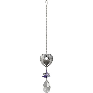 image:imageWoodstock Chimes Woodstock Rainbow Makers Collection Crystal Fantasy 45 Flower of Life Crystal Fantasies Crystal Suncatchers for Outdoor Patio Home or Garden Dcor CFFLWinged Heart