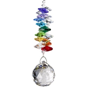 image:imageWoodstock Chimes Woodstock Rainbow Makers Collection Crystal Grand Cascade 45 Moonlight Crystal Cascades Crystal Suncatchers for Outdoor Patio Home or Garden Dcor CCGMRainbow
