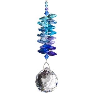 image:imageWoodstock Chimes Woodstock Rainbow Makers Collection Crystal Grand Cascade 45 Moonlight Crystal Cascades Crystal Suncatchers for Outdoor Patio Home or Garden Dcor CCGMMoonlight