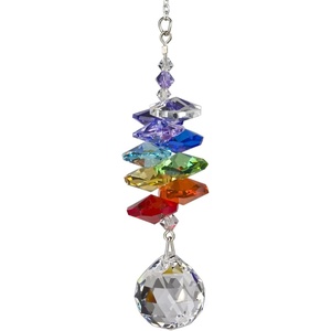 image:imageWoodstock Chimes Woodstock Rainbow Makers Collection Crystal Rainbow Cascade 35 Ball Crystal Cascades Crystal Suncatchers for Outdoor Patio Home or Garden Dcor CCBABall