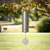 image:imageWoodstock Chimes Dynasty Wind Bell 27 Antique Copper Wind Chime for Outside Garden Patio Decor Deep Tone Bell Sound of the Harbor Outdoor Metal Decor DBACSilver