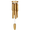 image:imageWoodstock Chimes Asli Arts Collection Ring Bamboo Chime Large 35 Black Bamboo Wind Chimes for Outdoor Patio Home or Garden Dcor C252Large