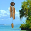 image:imageWoodstock Chimes Asli Arts Collection Whole Coconut Bamboo Chime Large 36 Bamboo Wind Chimes for Outdoor Patio Home or Garden Dcor C200Large