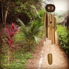 image:imageWoodstock Chimes Asli Arts Collection Whole Coconut Bamboo Chime Large 36 Bamboo Wind Chimes for Outdoor Patio Home or Garden Dcor C200Large