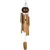 image:imageWoodstock Chimes Asli Arts Collection Whole Coconut Bamboo Chime Large 36 Bamboo Wind Chimes for Outdoor Patio Home or Garden Dcor C200Large