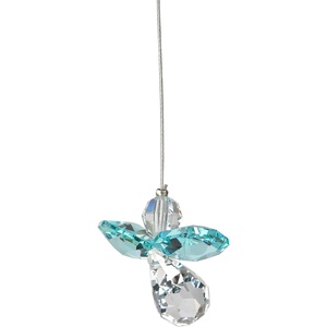 image:imageWoodstock Chimes Sun Catcher Birthstone Crystal Guardian Angel 1 Small Peridot August Suncatcher Hanging Window Prism for Indoor Kitchen Gifts Rearview Car Mirror Dcor Rainbow Makers CollectionBlue Zircon December