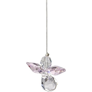 image:imageWoodstock Chimes Sun Catcher Birthstone Crystal Guardian Angel 1 Small Peridot August Suncatcher Hanging Window Prism for Indoor Kitchen Gifts Rearview Car Mirror Dcor Rainbow Makers CollectionRose