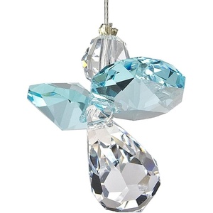 image:imageWoodstock Chimes Sun Catcher Birthstone Crystal Guardian Angel 1 Small Peridot August Suncatcher Hanging Window Prism for Indoor Kitchen Gifts Rearview Car Mirror Dcor Rainbow Makers CollectionAquamarine