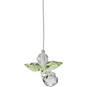 image:imageWoodstock Chimes Sun Catcher Birthstone Crystal Guardian Angel 1 Small Peridot August Suncatcher Hanging Window Prism for Indoor Kitchen Gifts Rearview Car Mirror Dcor Rainbow Makers CollectionPeridot