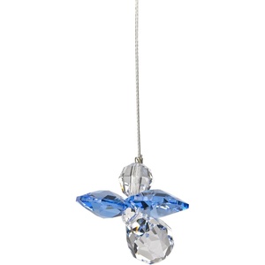 image:imageWoodstock Chimes Sun Catcher Birthstone Crystal Guardian Angel 1 Small Peridot August Suncatcher Hanging Window Prism for Indoor Kitchen Gifts Rearview Car Mirror Dcor Rainbow Makers CollectionSapphire September