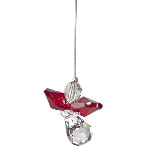 image:imageWoodstock Chimes Sun Catcher Birthstone Crystal Guardian Angel 1 Small Peridot August Suncatcher Hanging Window Prism for Indoor Kitchen Gifts Rearview Car Mirror Dcor Rainbow Makers CollectionGarnet January