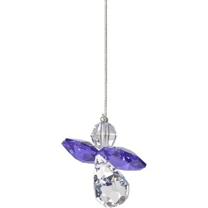 image:imageWoodstock Chimes Sun Catcher Birthstone Crystal Guardian Angel 1 Small Peridot August Suncatcher Hanging Window Prism for Indoor Kitchen Gifts Rearview Car Mirror Dcor Rainbow Makers CollectionAmethyst April
