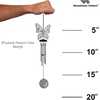 image:imageWoodstock Chimes Signature Collection Woodstock Flourish Chime 18 Heart Decor Designs Wind Chimes for Outdoor Patio Home or Garden Dcor FLHEFLBU