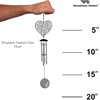 image:imageWoodstock Chimes Signature Collection Woodstock Flourish Chime 18 Heart Decor Designs Wind Chimes for Outdoor Patio Home or Garden Dcor FLHEFLHE