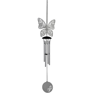 image:imageWoodstock Chimes Signature Collection Woodstock Flourish Chime 18 Heart Decor Designs Wind Chimes for Outdoor Patio Home or Garden Dcor FLHEFLBU