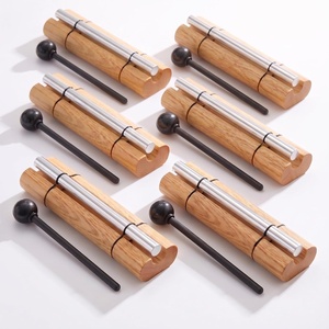 image:imageWoodstock 6Pack Wind Chimes Zenergy 7 Solo Hand Chime Silver Musically Tuned for Meditation Yoga and Mindfulness Bell Percussion Instrument for Teachers and Classrooms