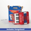 image:imageWoodstock Kids Accordion 7 Red with 10 Keys Beginner Music Toy Instrument for Children Ages 3 Educational Gift Kids Boys Girls WCKAJunior w Keyboard