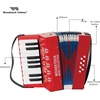 image:imageWoodstock Kids Accordion 7 Red with 10 Keys Beginner Music Toy Instrument for Children Ages 3 Educational Gift Kids Boys Girls WCKAJunior w Keyboard