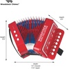 image:imageWoodstock Kids Accordion 7 Red with 10 Keys Beginner Music Toy Instrument for Children Ages 3 Educational Gift Kids Boys Girls WCKAKids 7