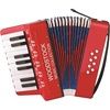 image:imageWoodstock Kids Accordion 7 Red with 10 Keys Beginner Music Toy Instrument for Children Ages 3 Educational Gift Kids Boys Girls WCKAJunior w Keyboard