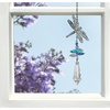 image:imageWoodstock Chimes Fantasy Glass Suncatcher 45Inches DolphinsDragonfly