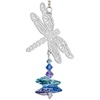 image:imageWoodstock Chimes Fantasy Glass Suncatcher 45Inches DolphinsDragonfly