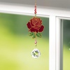 image:imageWoodstock Chimes Sun Catcher Crystal Dreams 4 Butterfly Crystal Suncatcher Multicolor Hanging Window Prism for Indoor Kitchen Office Gifts Rearview Car Mirror Dcor Rainbow Makers CollectionGold rose rose Multicolor