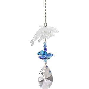 image:imageWoodstock Chimes Fantasy Glass Suncatcher 45Inches DolphinsDolphins