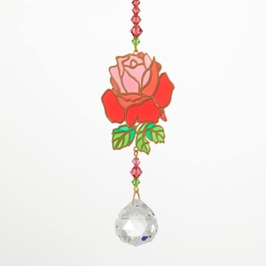 image:imageWoodstock Chimes Sun Catcher Crystal Dreams 4 Butterfly Crystal Suncatcher Multicolor Hanging Window Prism for Indoor Kitchen Office Gifts Rearview Car Mirror Dcor Rainbow Makers CollectionGold rose rose Multicolor